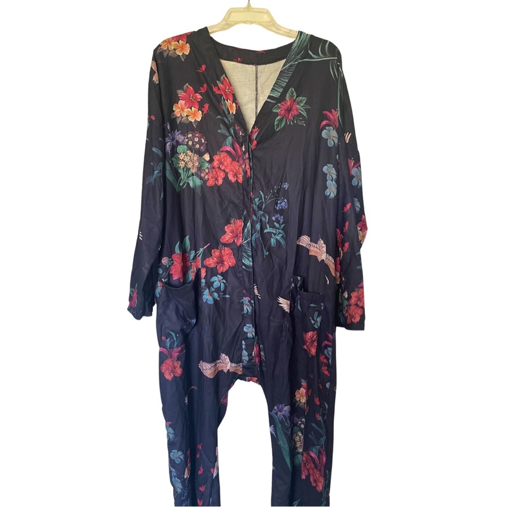 Jungle Jumpsuit silky pajama outfit